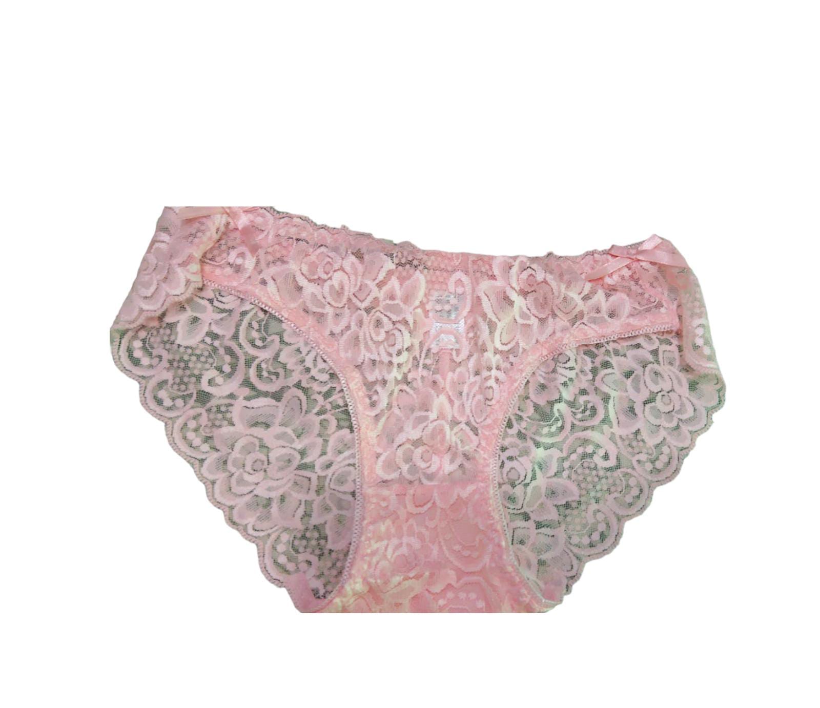 Cotton Womens Panties Solid High Waist Lace 